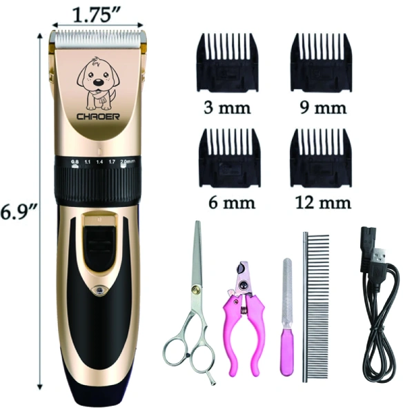 SAEDAY Kit Tondeuse et Toilettage pour Chats et Chiens SD-865 – 12 Pièces – Image 6